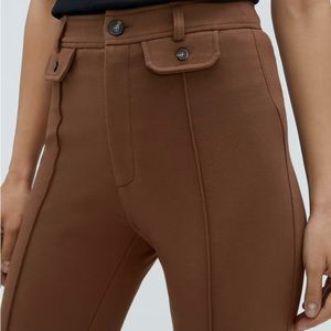 EVERLANE The Work It Pant in Espresso Brown NWOT Size 4